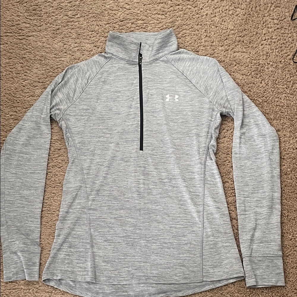 Under Armour Women's Light Gray Half-Zip Pullover